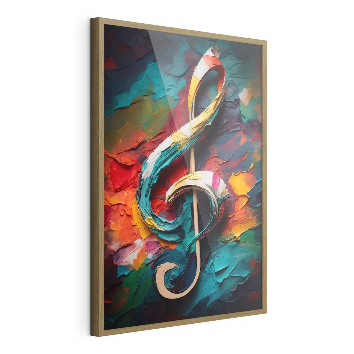 Poster Nota sobre el fondo abstracto del óleo f39373