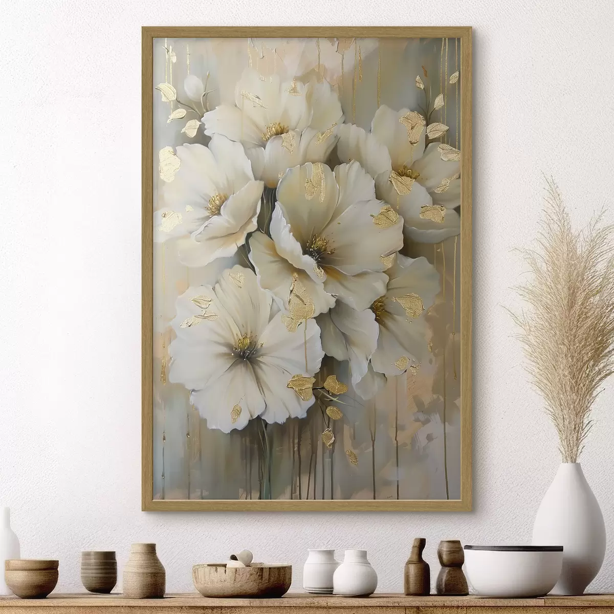 Poster Flores blancas f39555