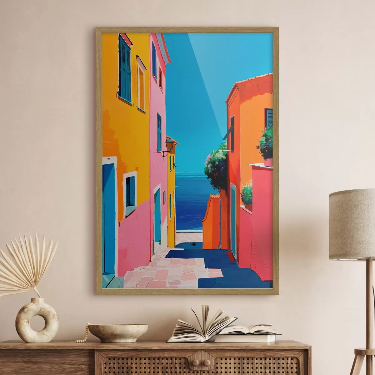 Poster Calle hacia el mar f39582