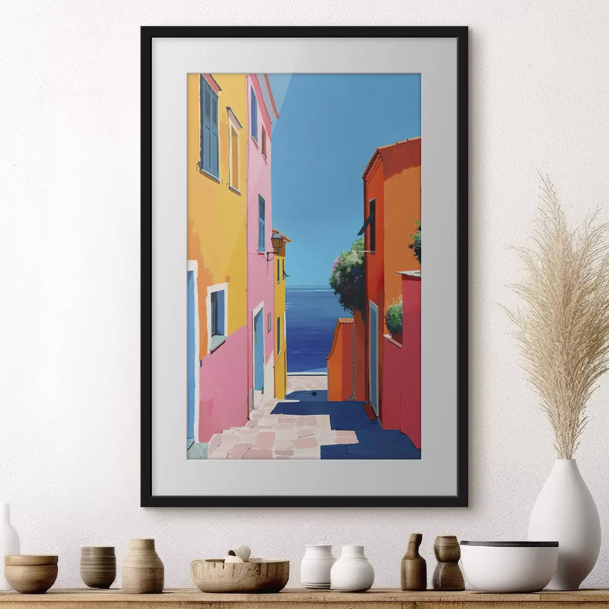 Poster Calle hacia el mar f39582