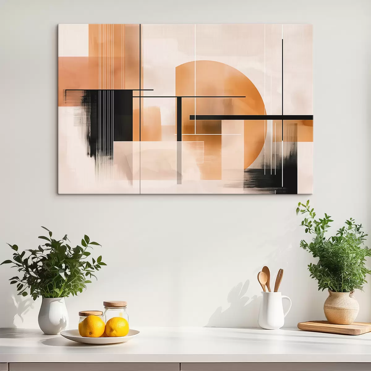 murales de pared Abstracción con formas geométricas. s39561