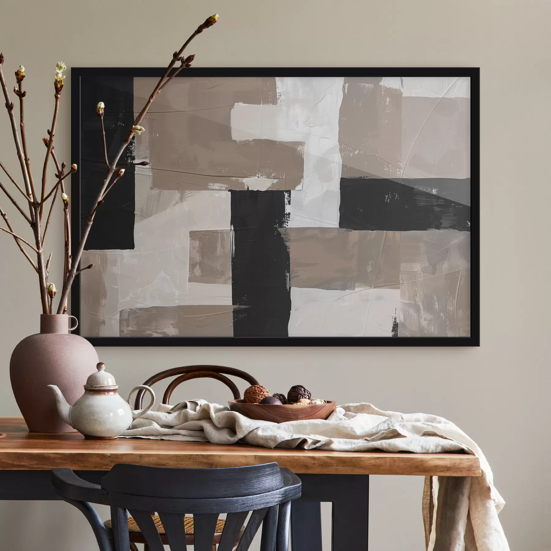 murales de pared Abstracción con imitación de textura f39560