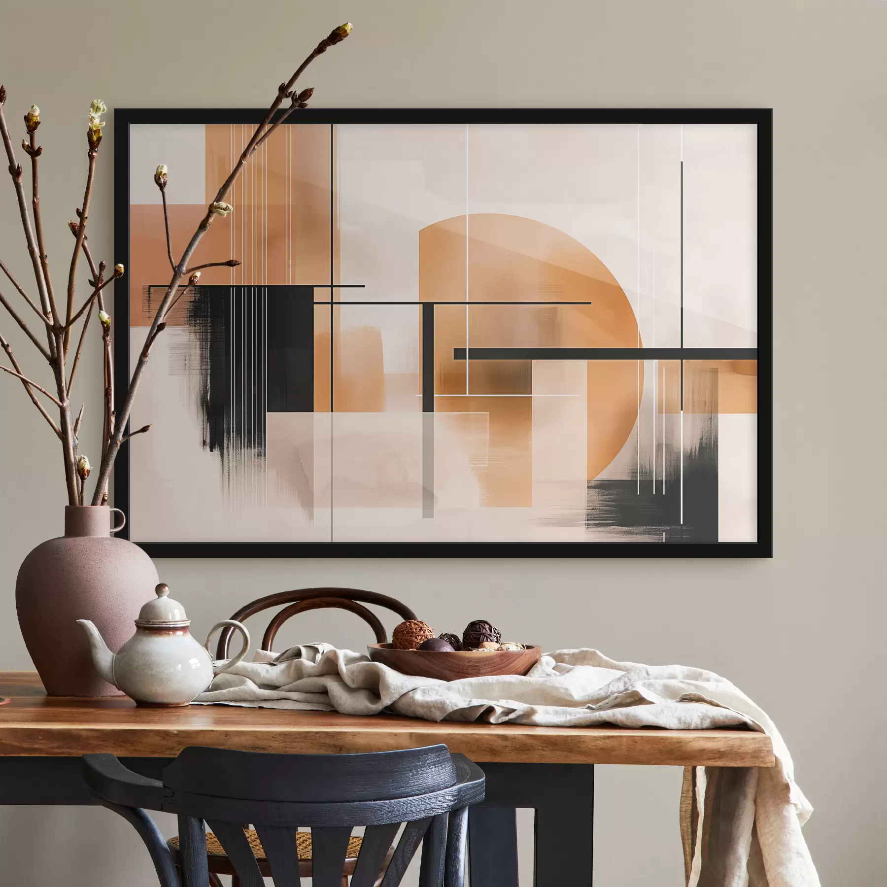 murales de pared Abstracción con formas geométricas f39561