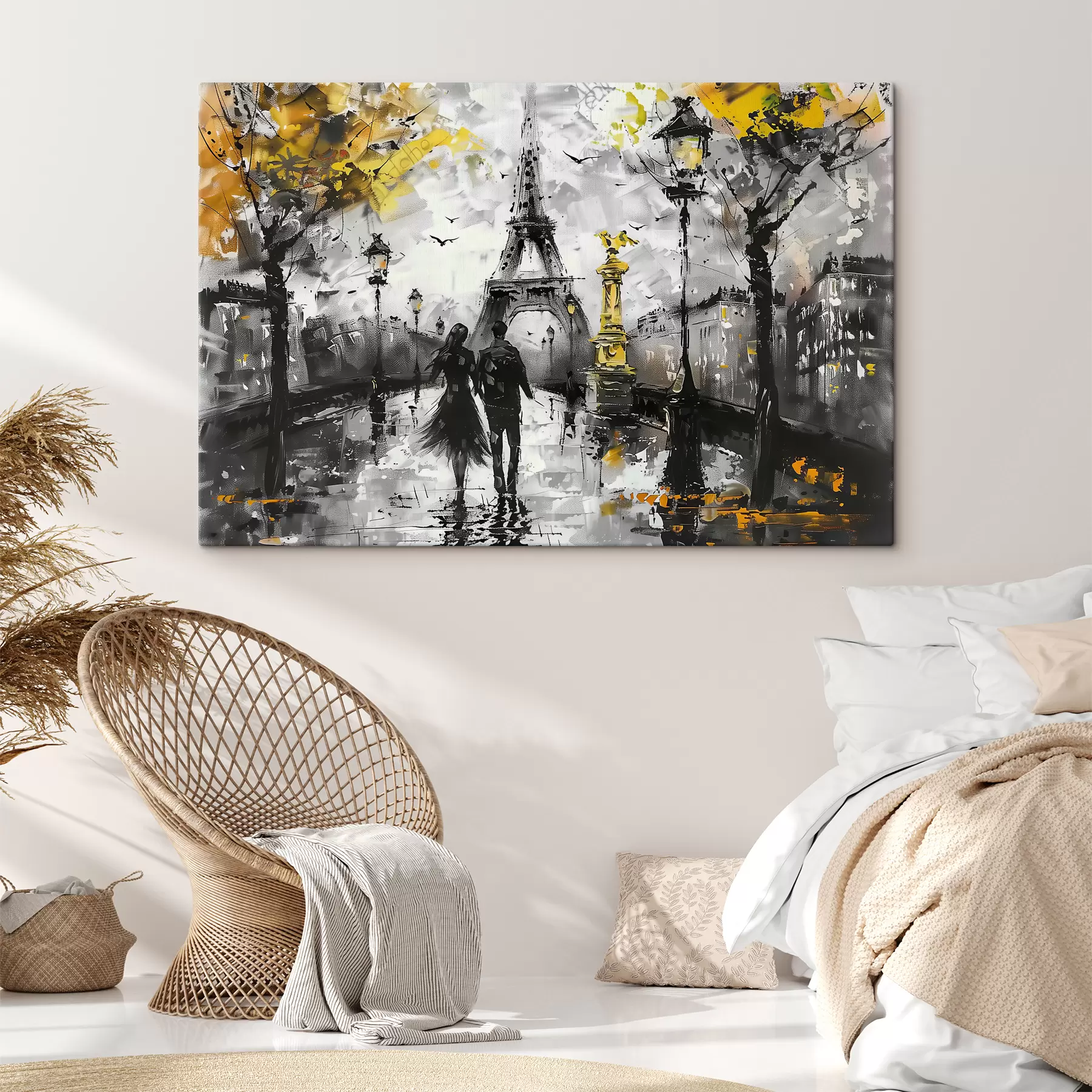 murales de pared Una pareja en París s39692