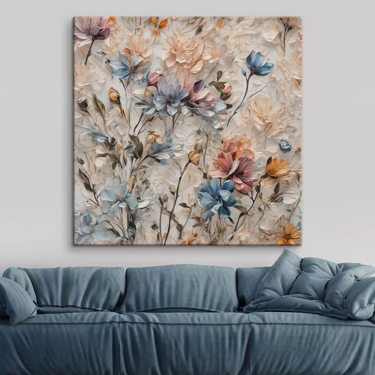 murales de pared Flores y hojas abstractas. s39605