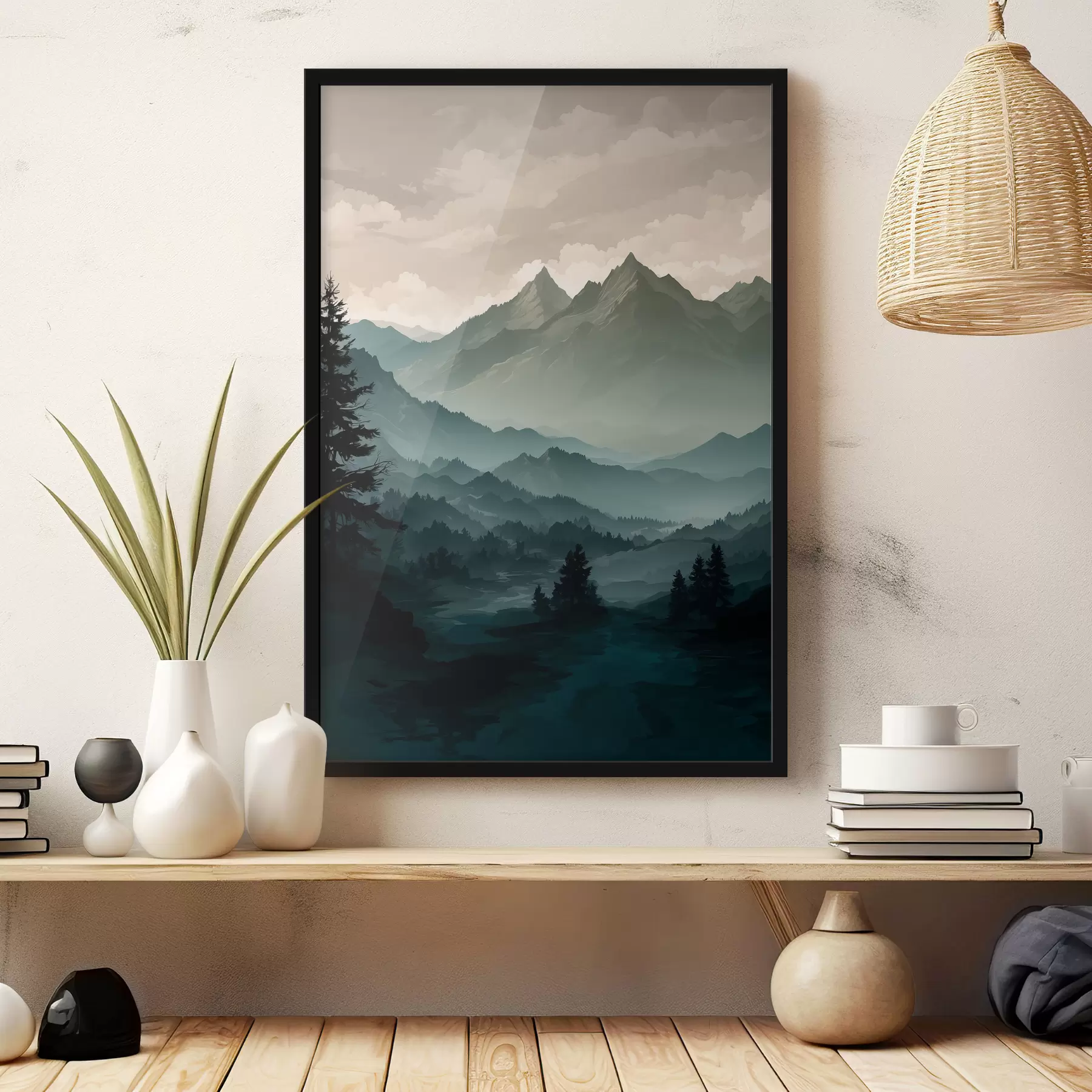 murales de pared Vista desde la montaña f39587