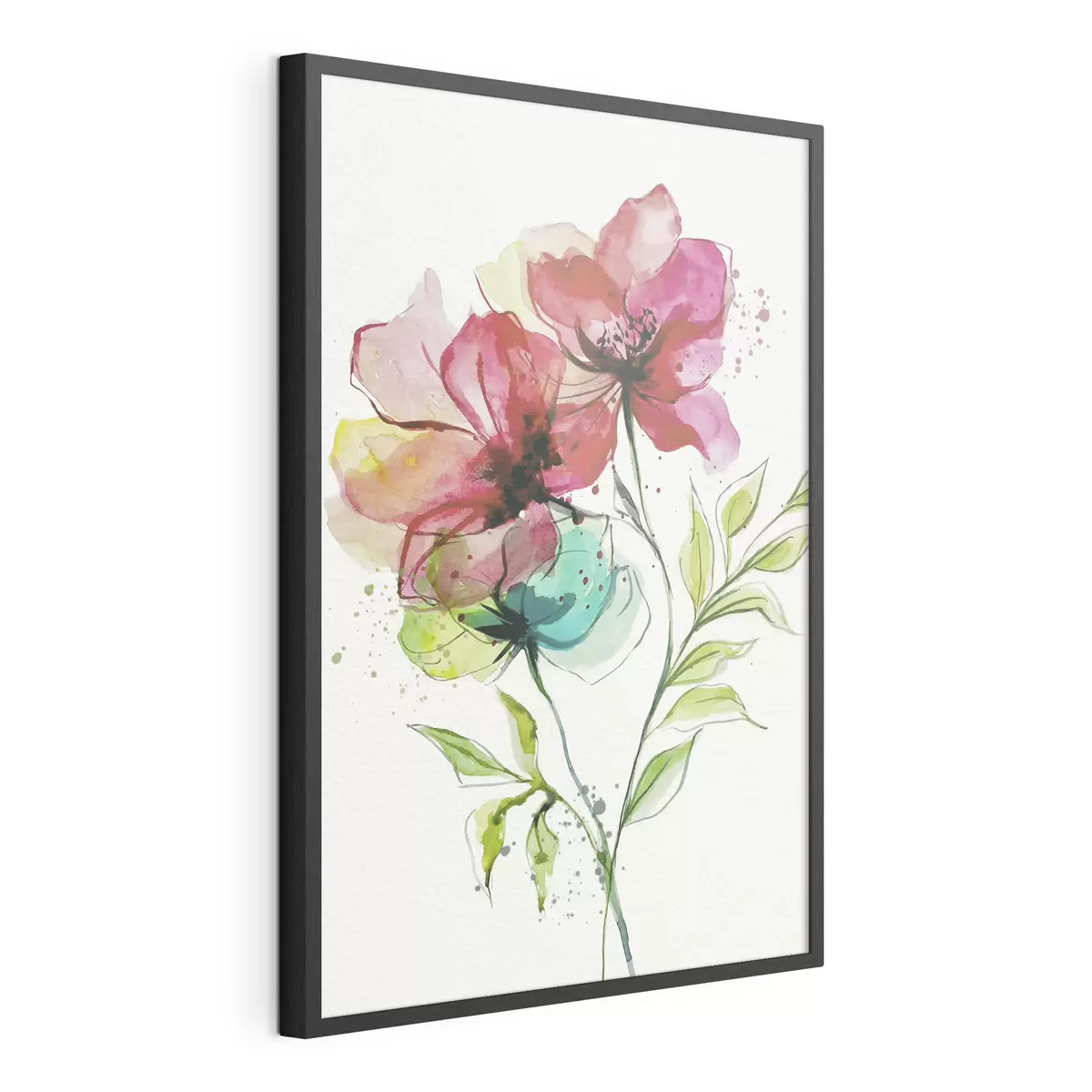 Poster Suaves flores de acuarela f39767