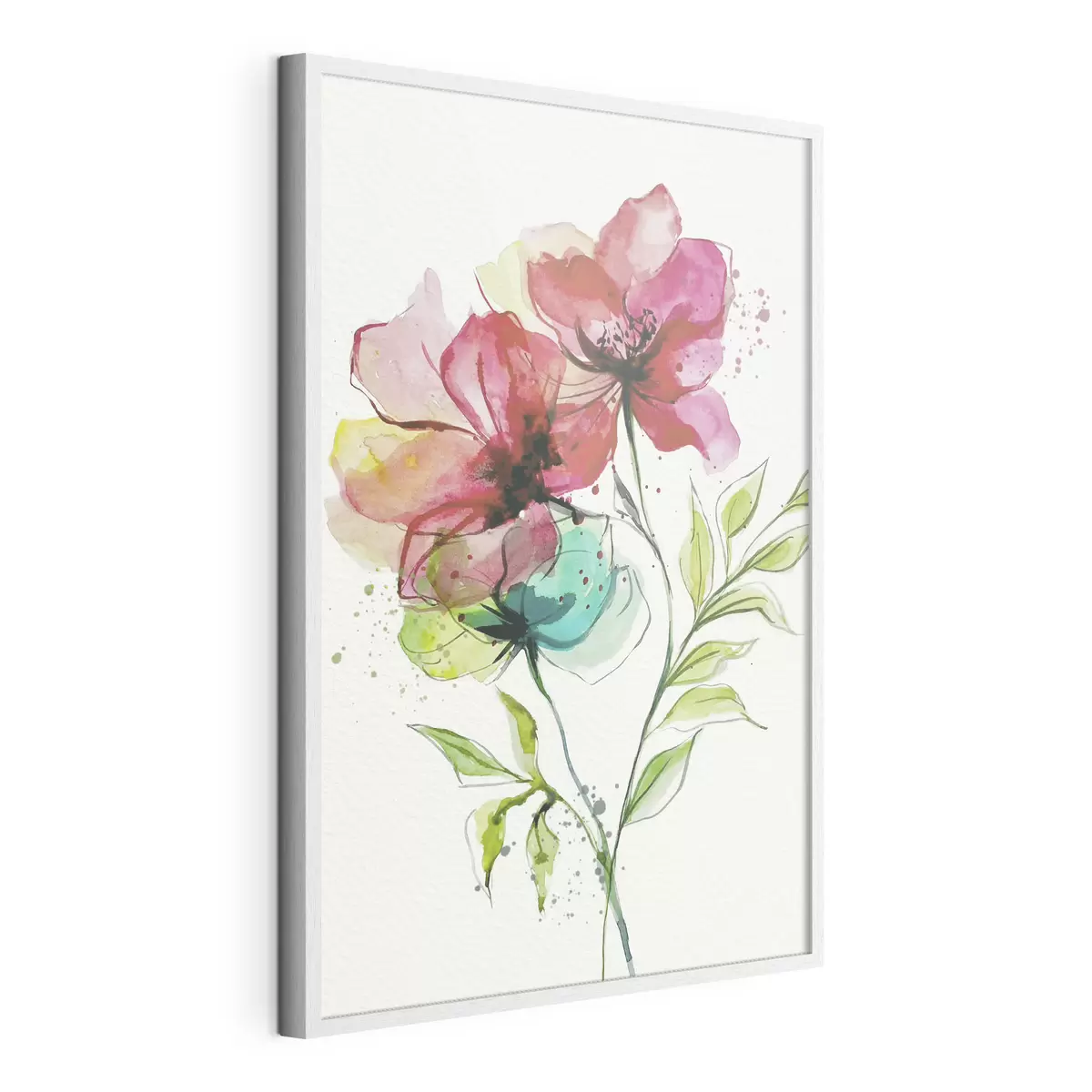 Poster Suaves flores de acuarela f39767