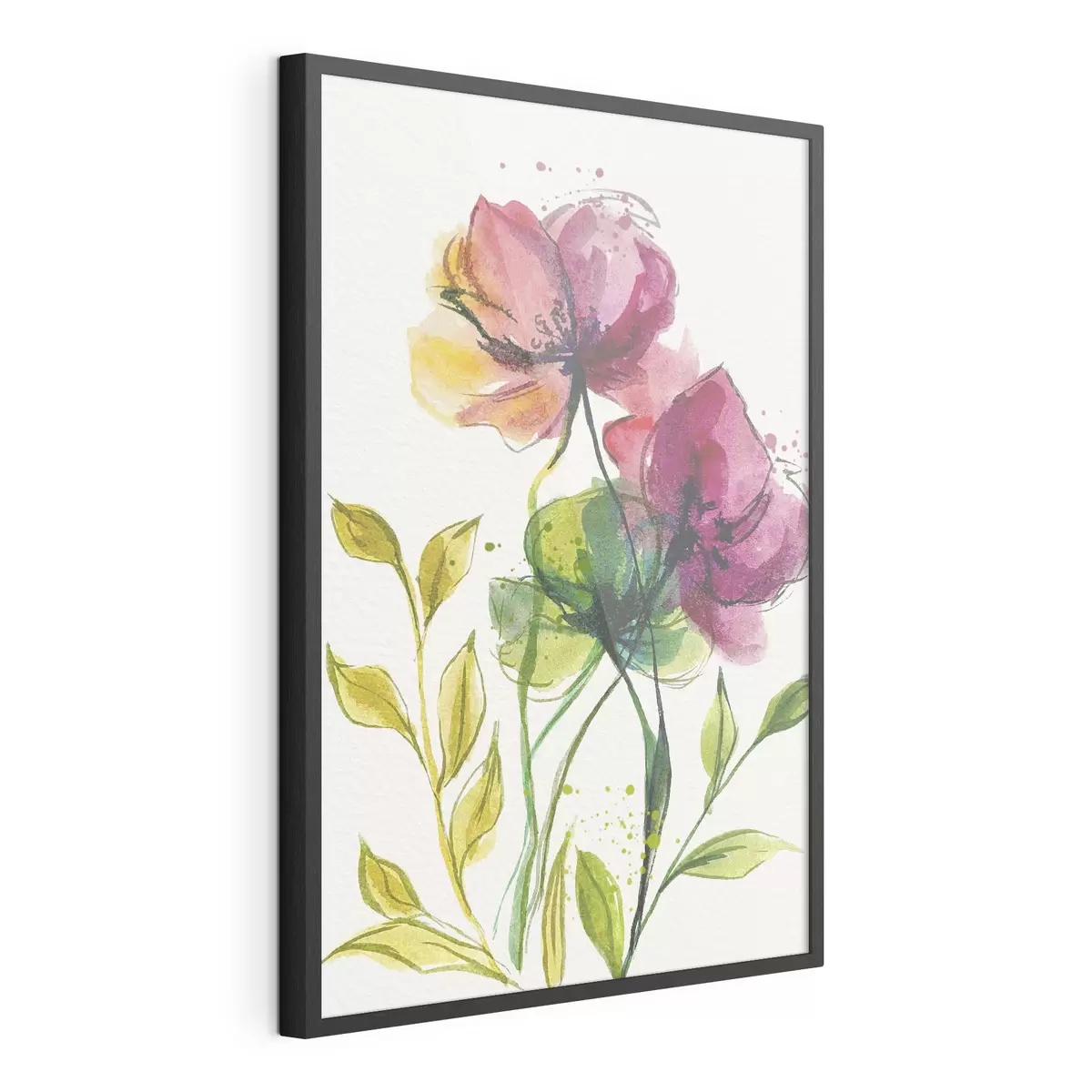 Poster Hermosas flores de acuarela f39768