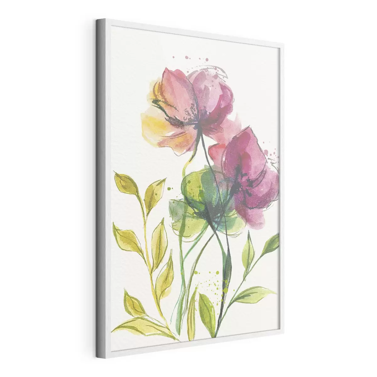 Poster Hermosas flores de acuarela f39768