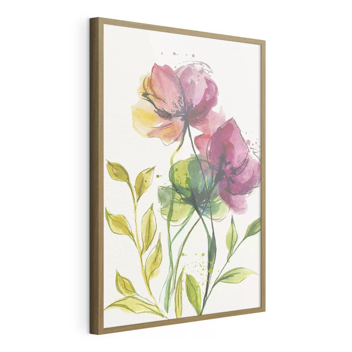 Poster Hermosas flores de acuarela f39768