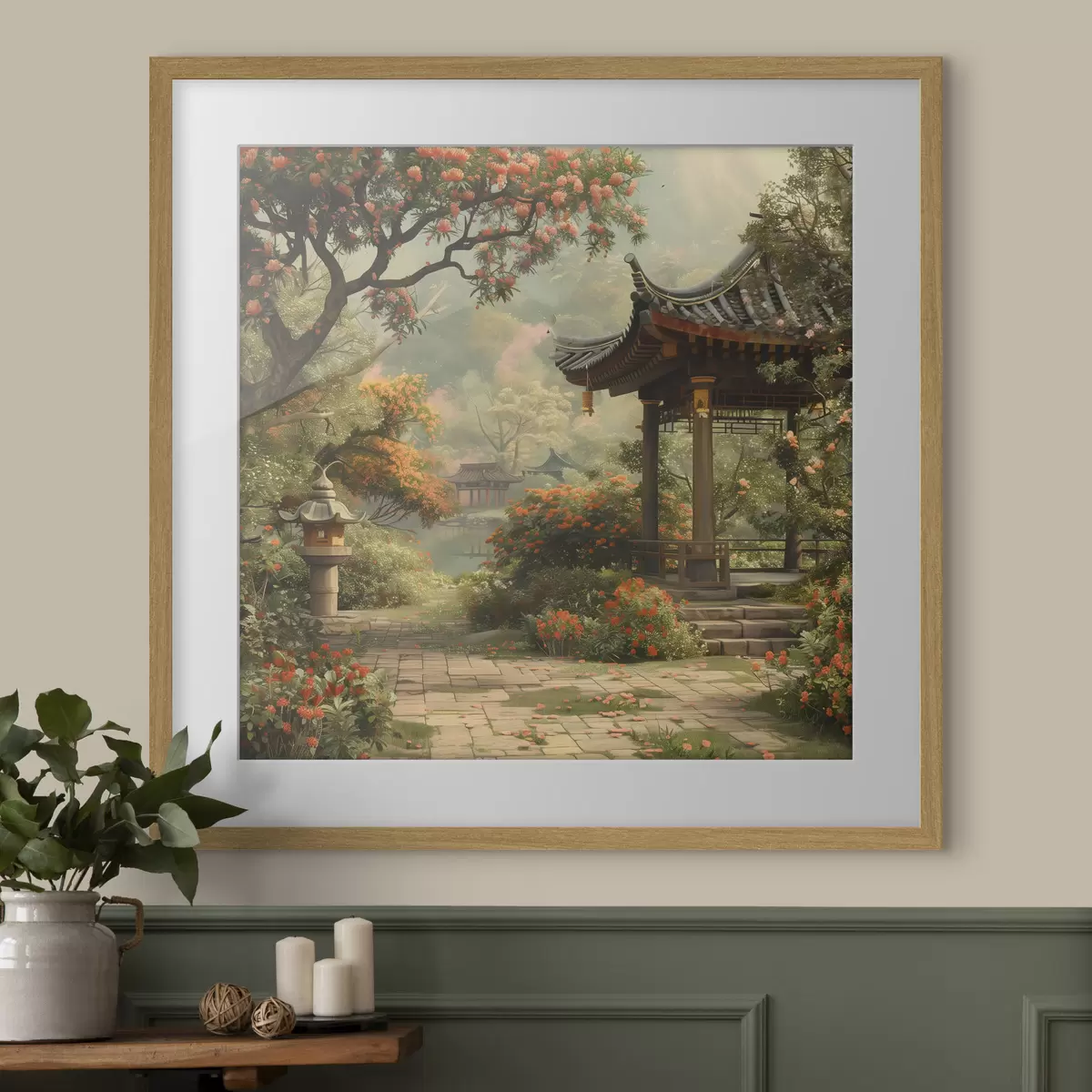 Poster Jardín de pasos lentos f39772