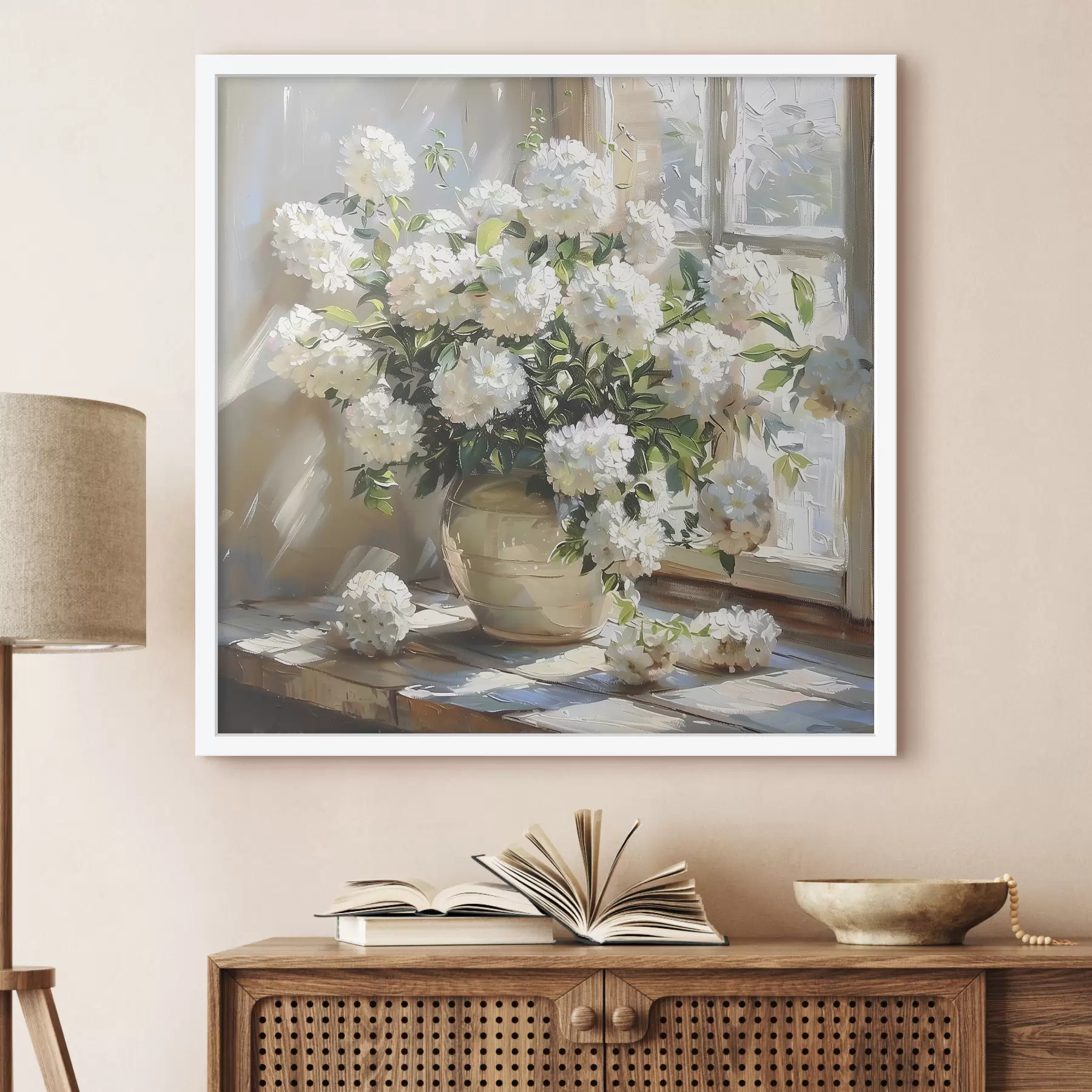 murales de pared Flores en la ventana f39779