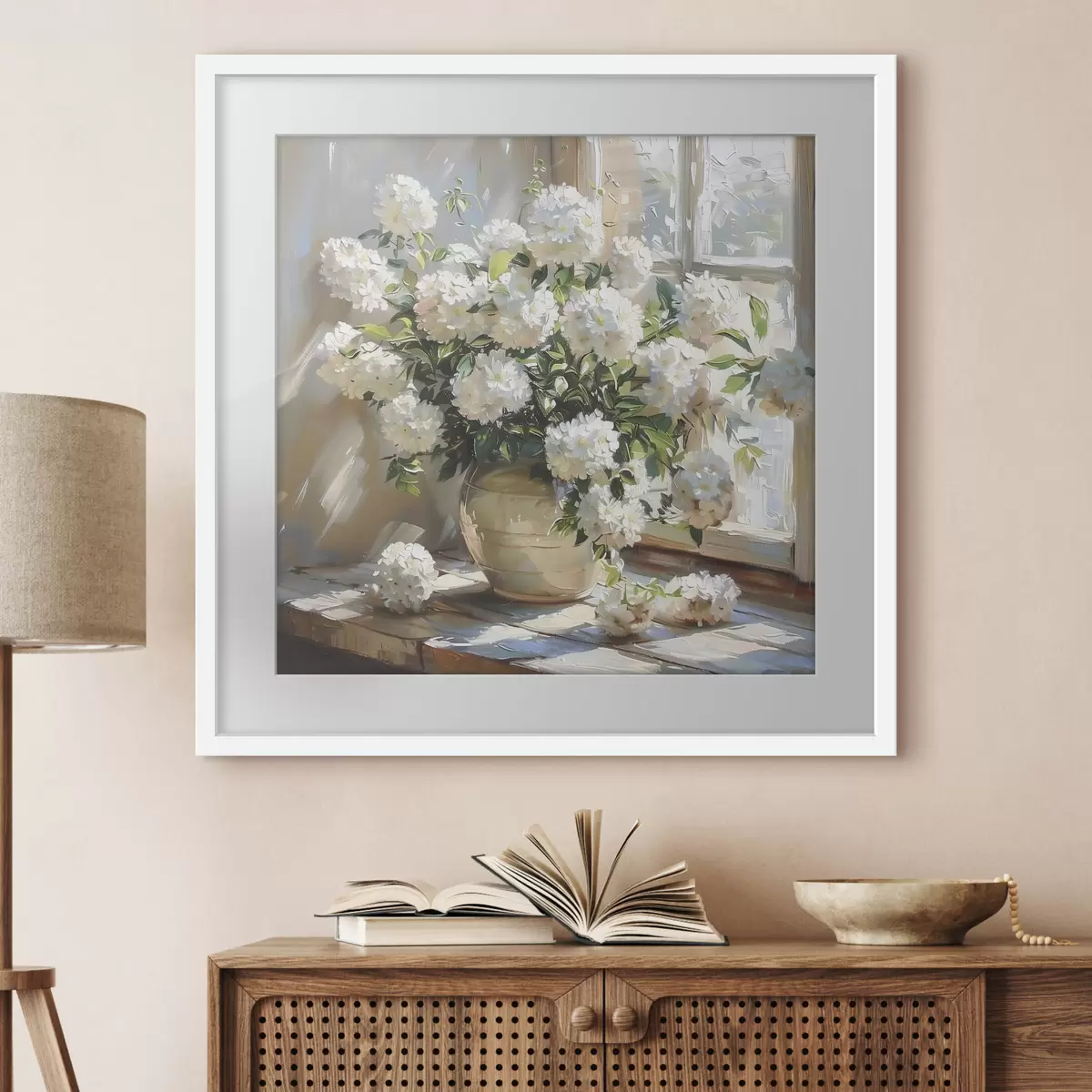 Poster Flores en la ventana f39779