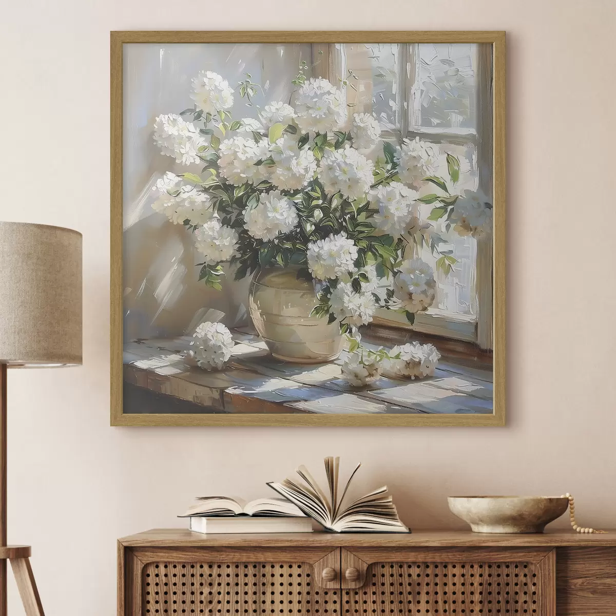 Poster Flores en la ventana f39779