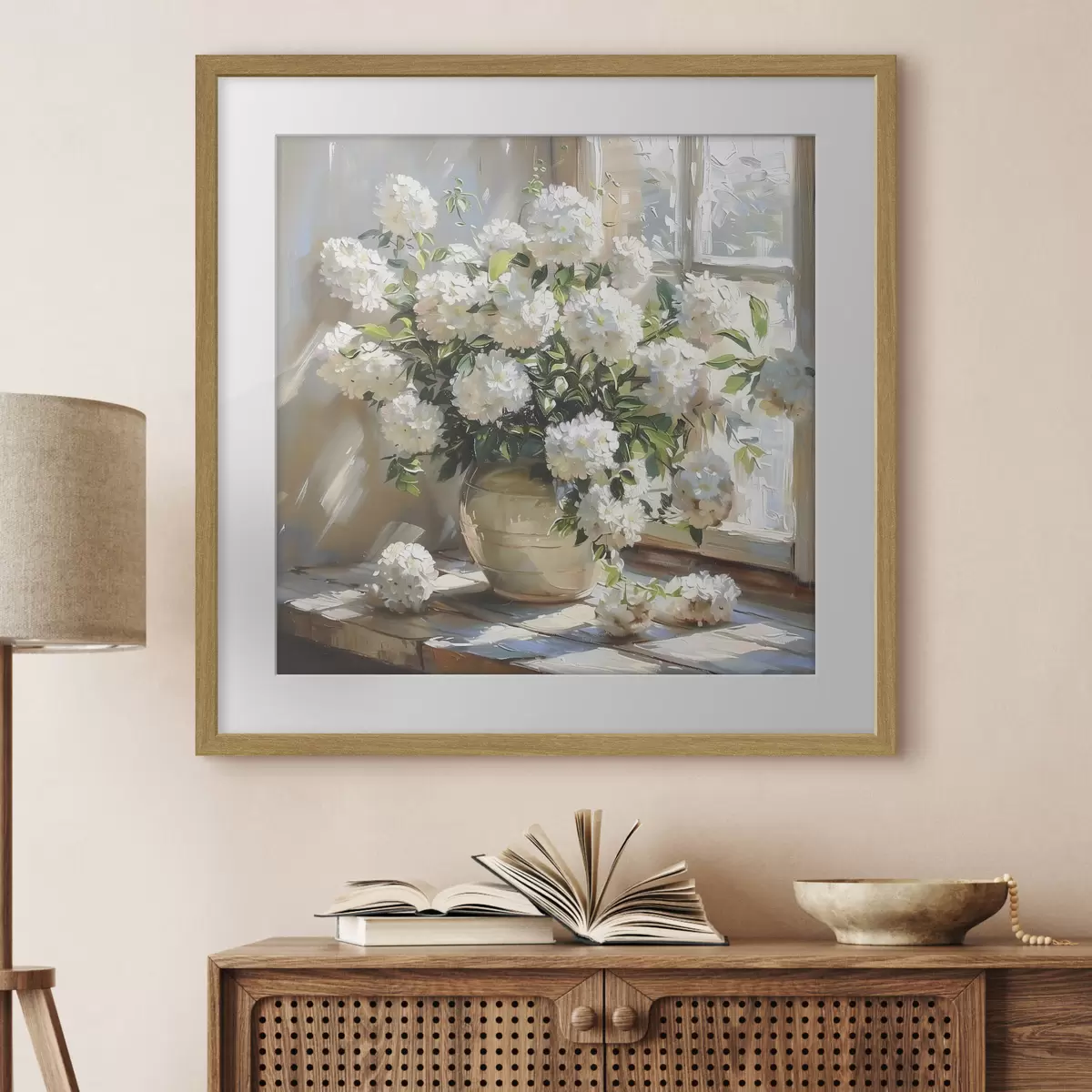 Poster Flores en la ventana f39779