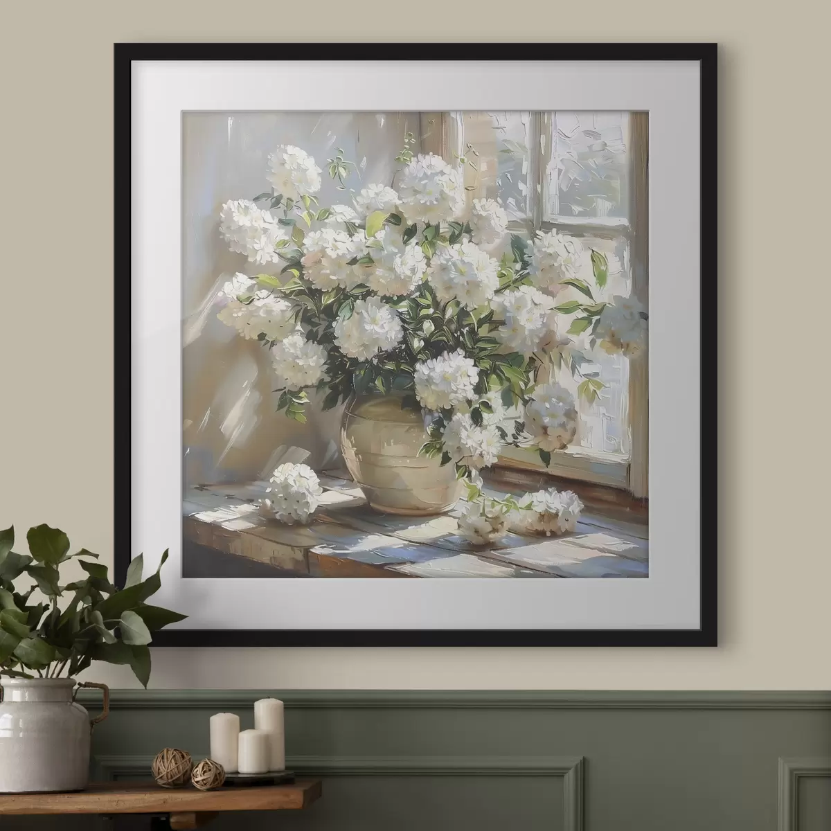 Poster Flores en la ventana f39779