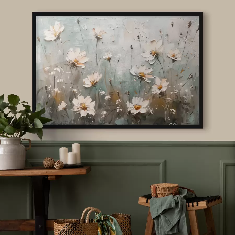 murales de pared Un campo de flores silvestres f39834