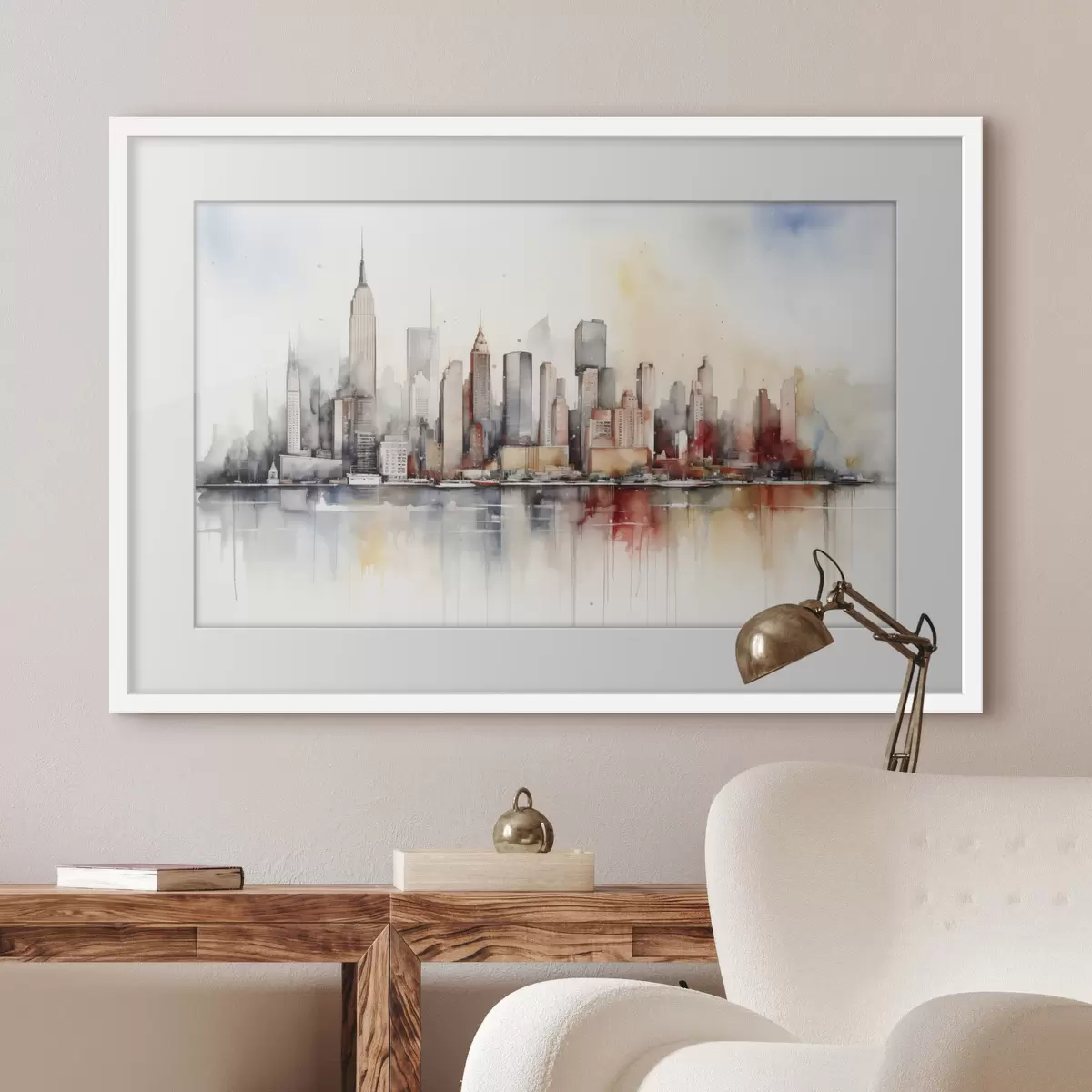 Poster Nueva York a lo lejos f39828