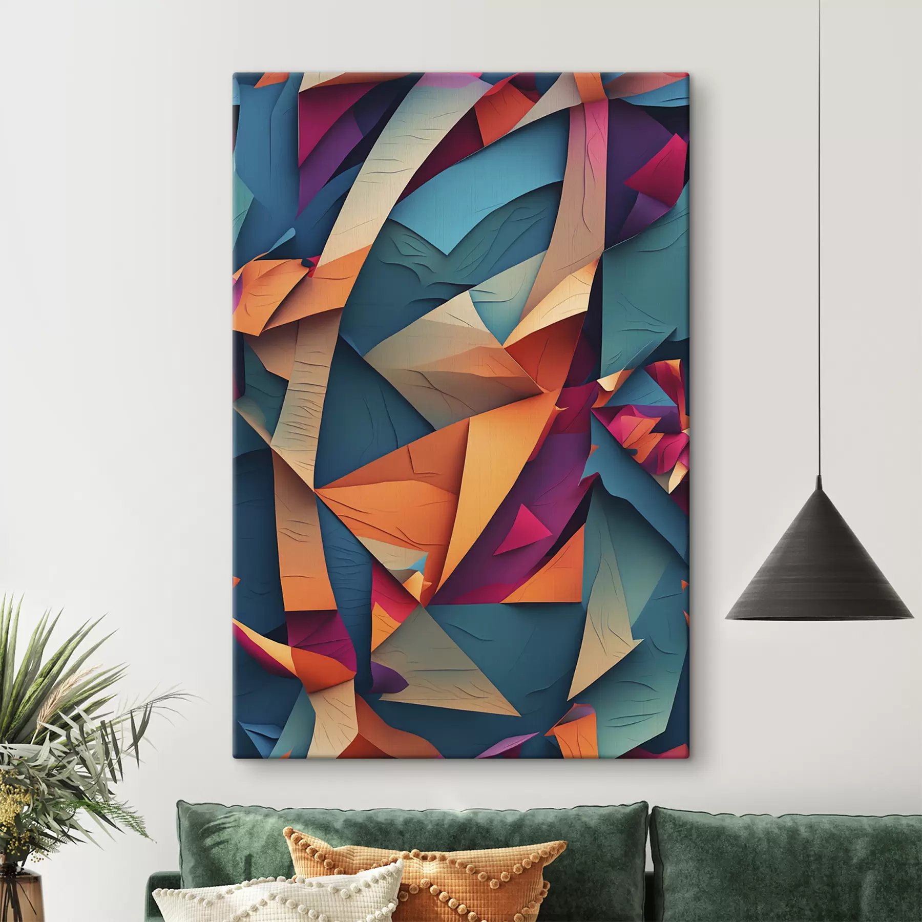 murales de pared Cuadro multicolor abstracto s39849