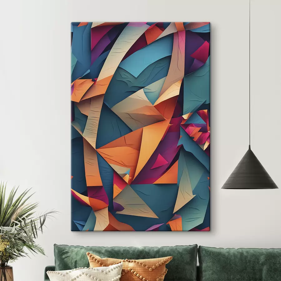 murales de pared Cuadro multicolor abstracto s39849