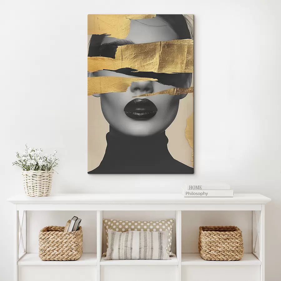 murales de pared La cara de una niña s39875