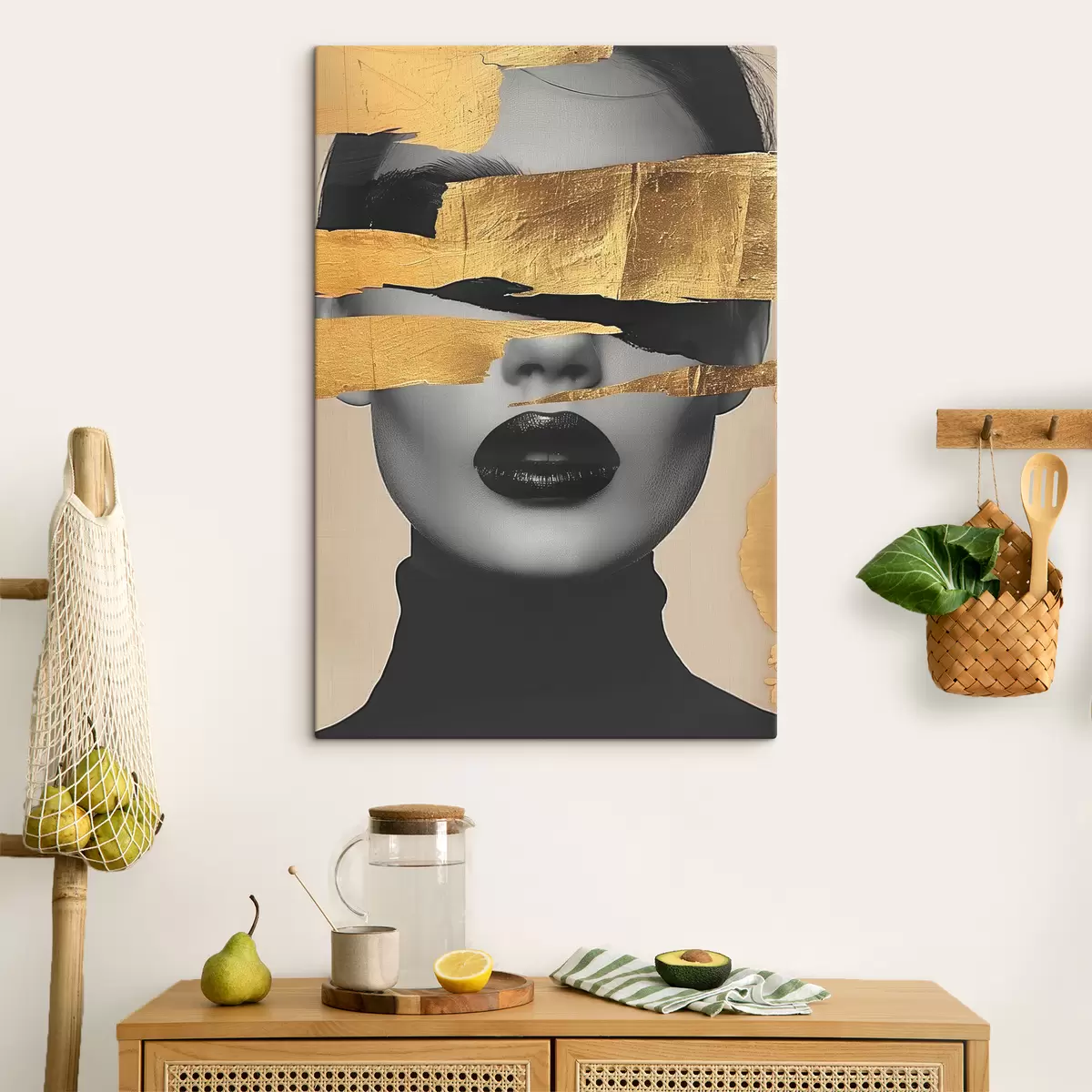 murales de pared La cara de una niña s39875