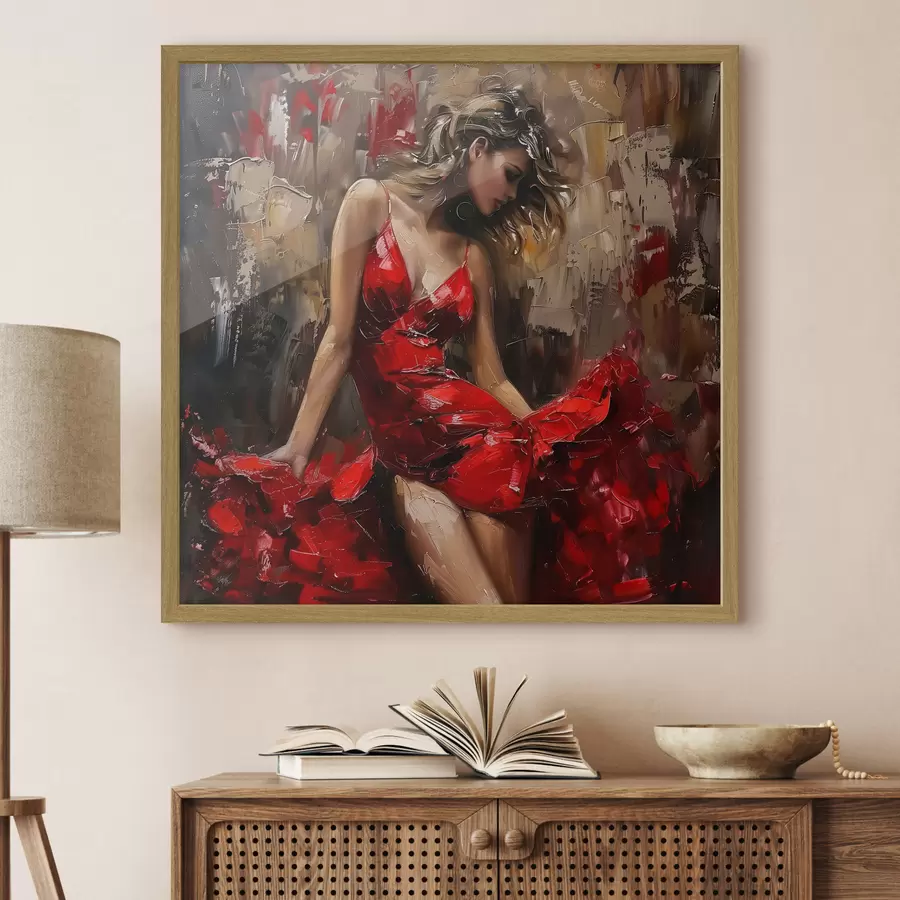 murales de pared Seguridad en rojo f39874