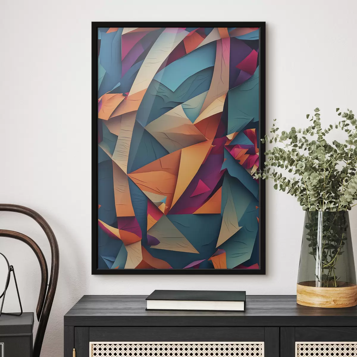 Poster Cuadro multicolor abstracto f39849