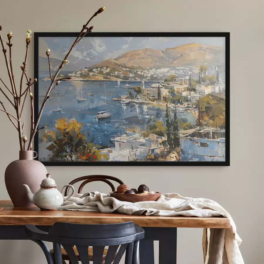 murales de pared Bodrum, una ciudad costera turca f39907