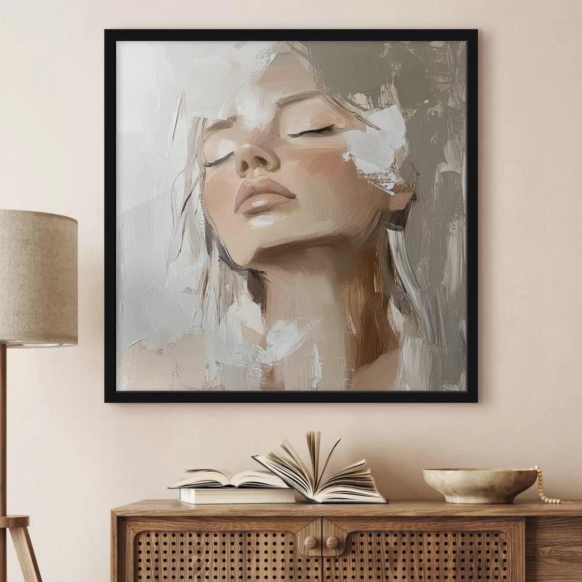 Poster Chica, óleo f39910