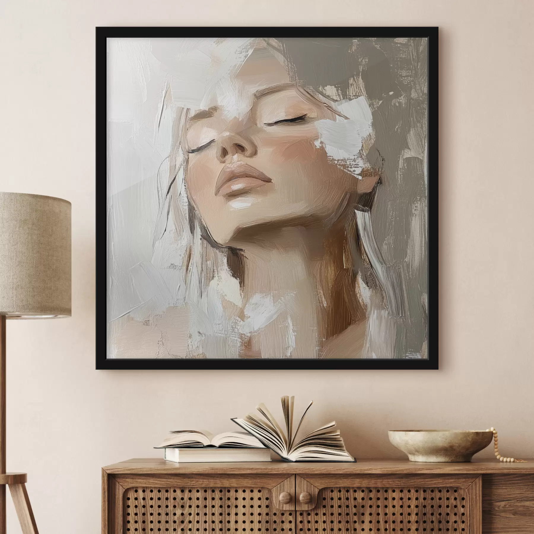 murales de pared Chica, óleo f39910