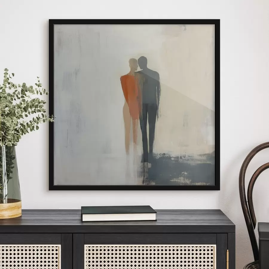 murales de pared pareja, abstracción f39912