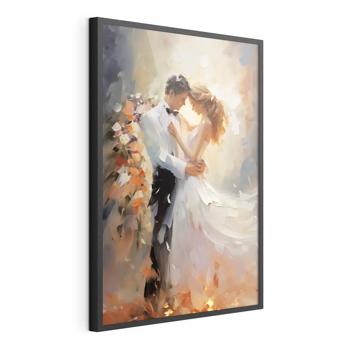 Poster Pintura al óleo de novios bailando f39925