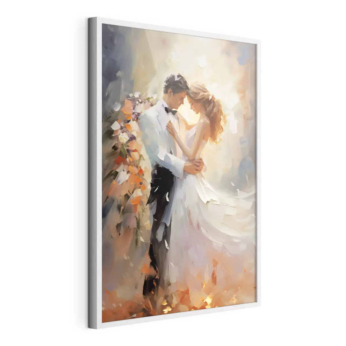 Poster Pintura al óleo de novios bailando f39925