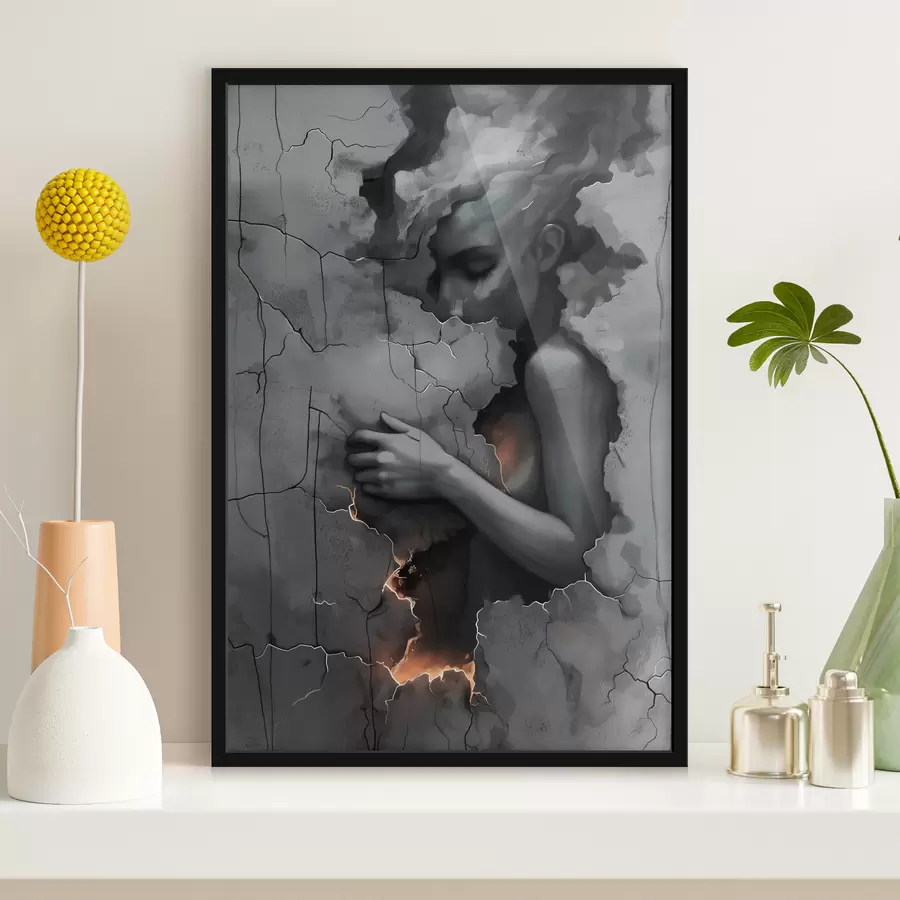 murales de pared Chica, paredes, culpa f39994