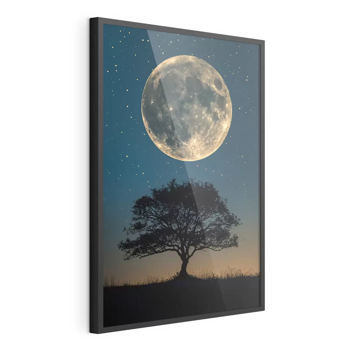 Poster Luna llena, arbol f40008