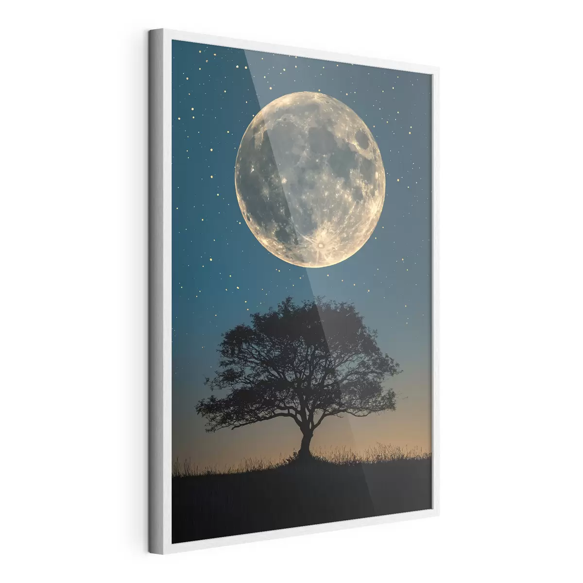 Poster Luna llena, arbol f40008