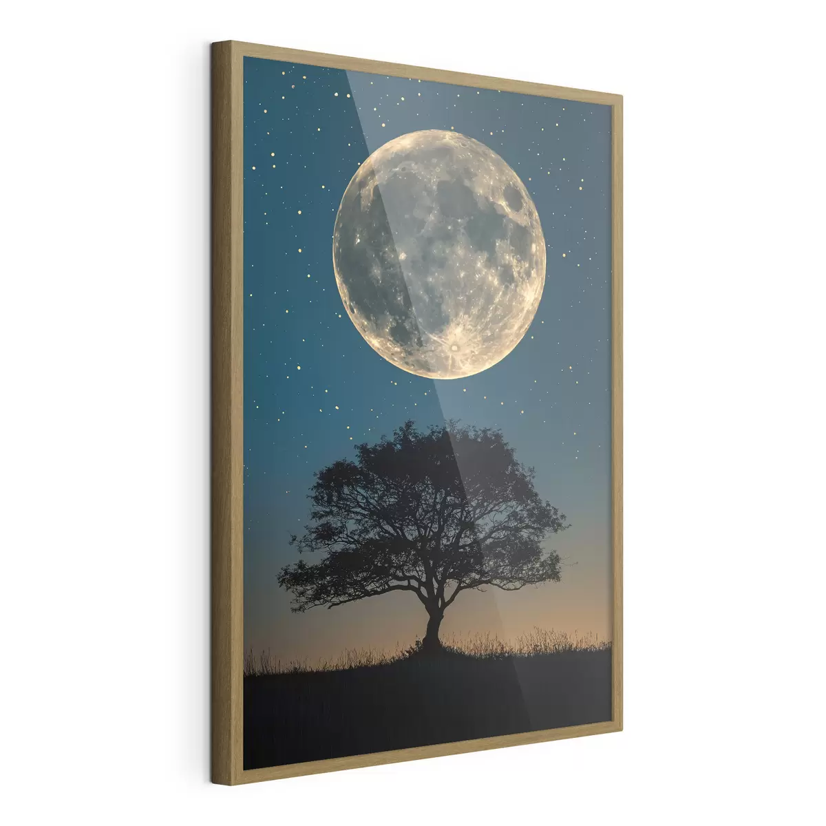 Poster Luna llena, arbol f40008
