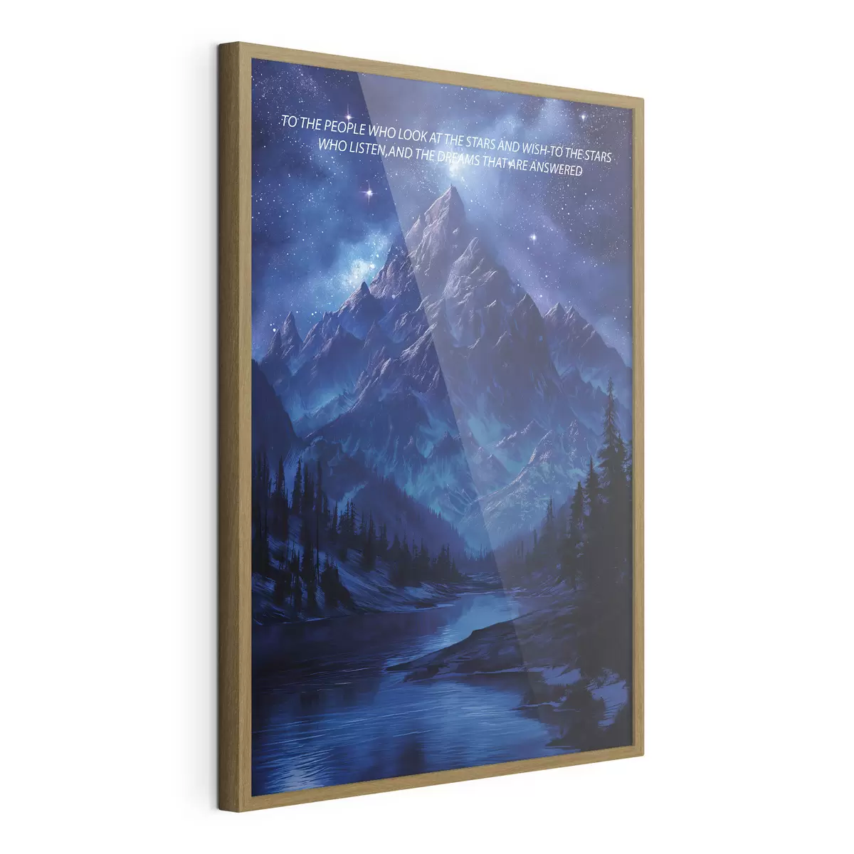 Poster Sueños, estrellas, velaris, morado f40009