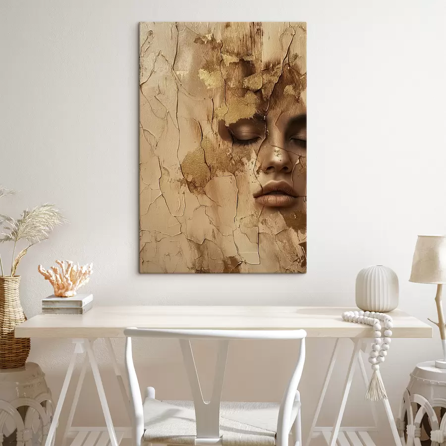 murales de pared La cara de una niña s39997