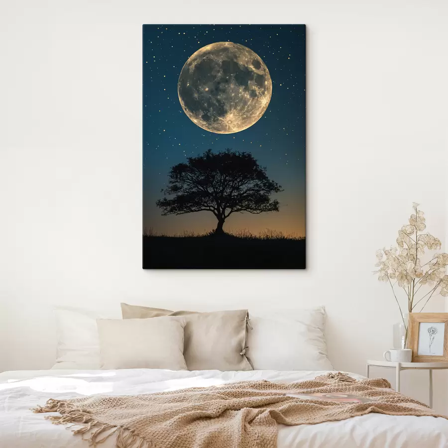 murales de pared Luna llena, arbol s40008