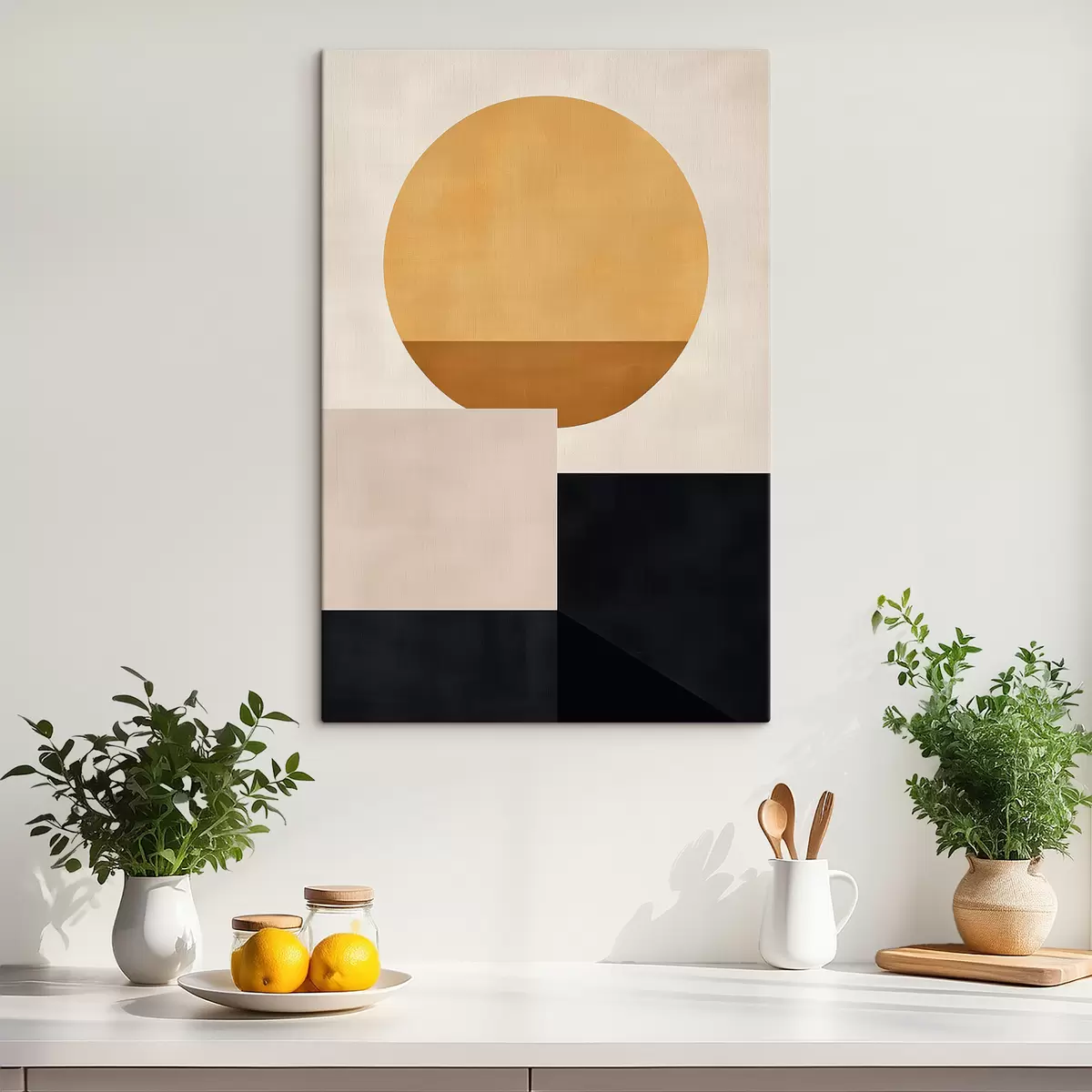 murales de pared Abstracción con formas geométricas. s39896