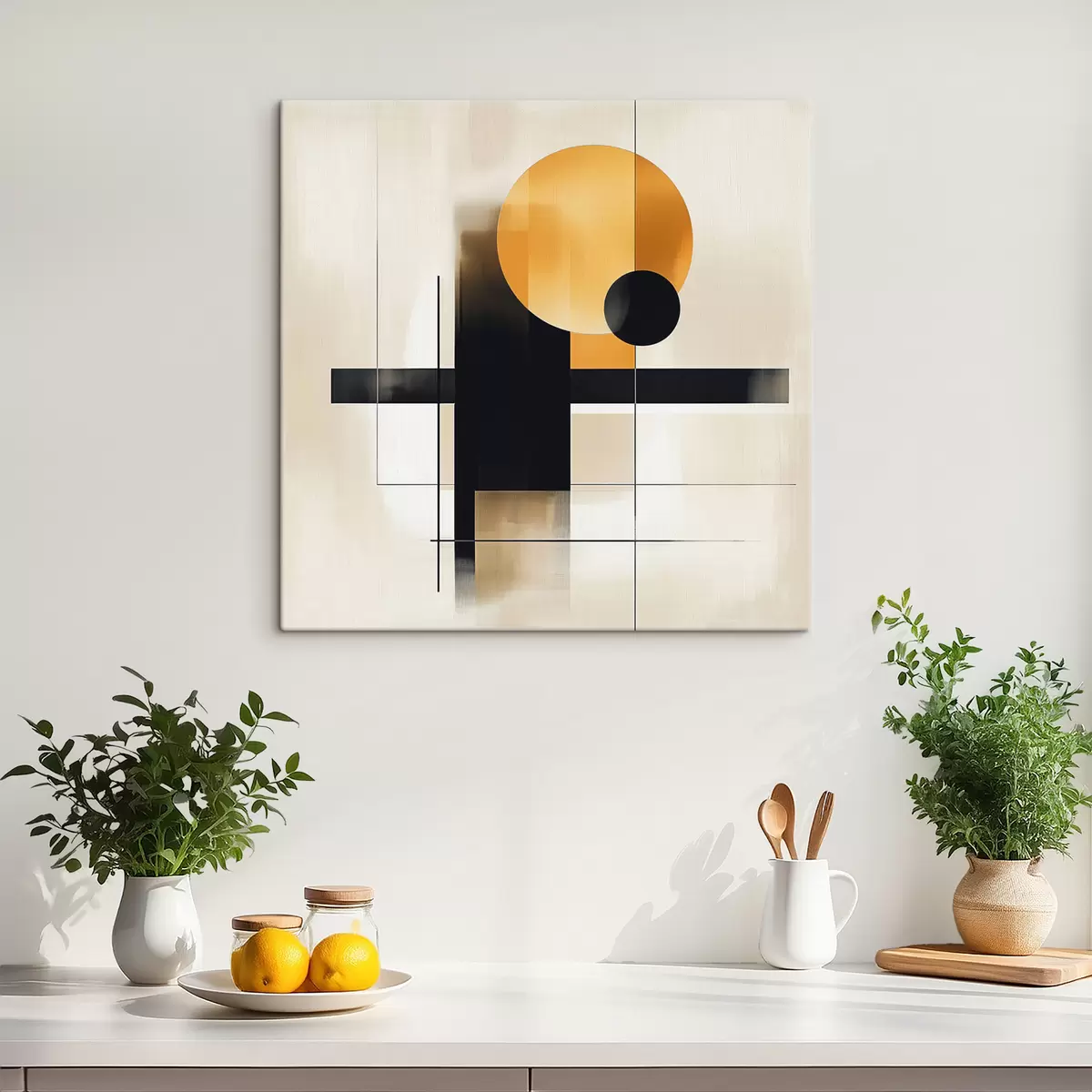 murales de pared Abstracción con formas geométricas. s39993