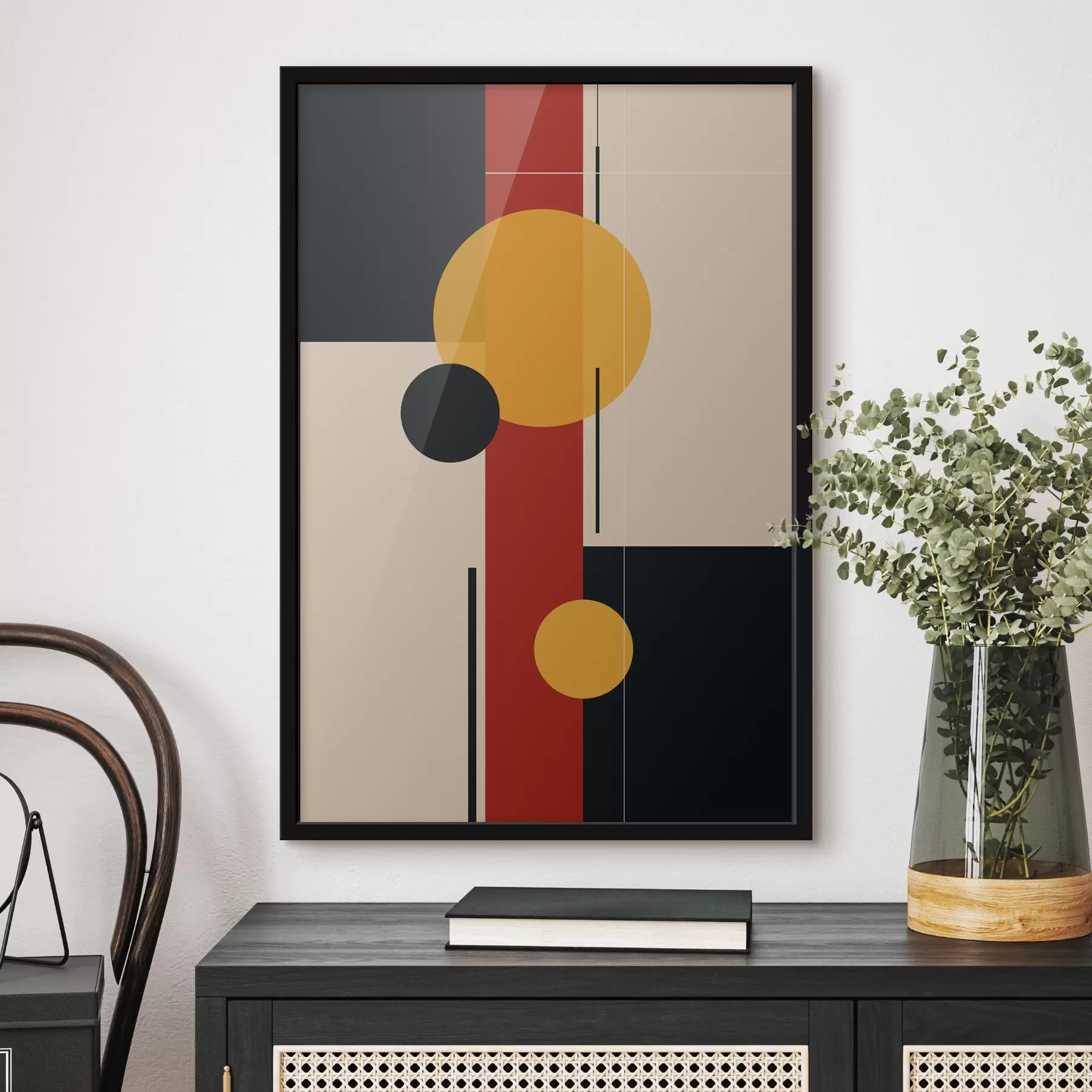 murales de pared Abstracción con formas geométricas f39897