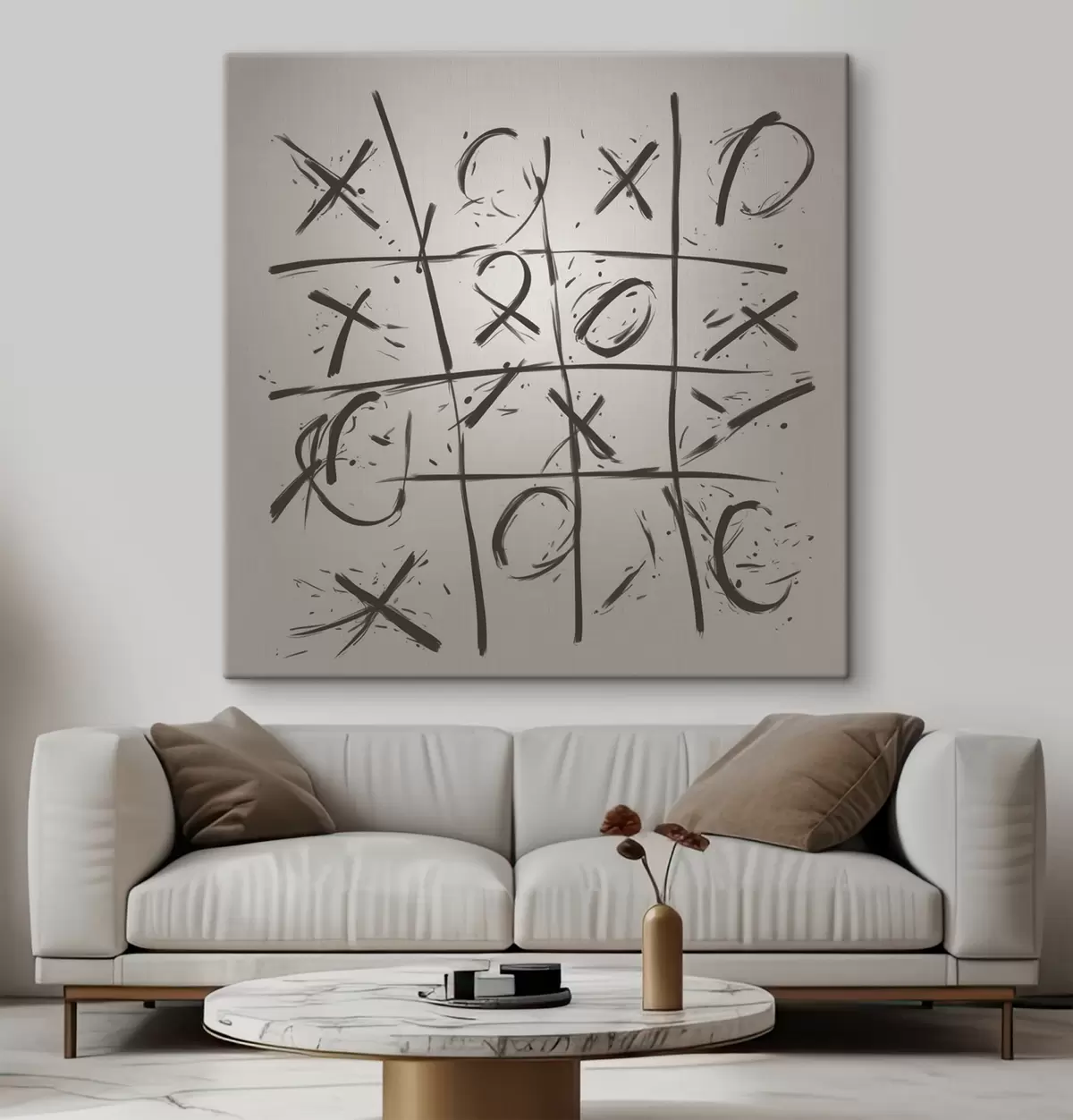 murales de pared Cruces de tres en raya s40065