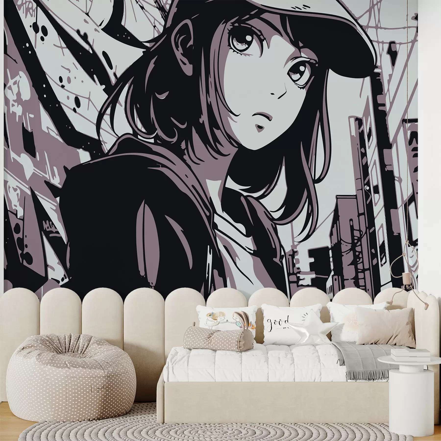 murales de pared Chica de anime w01349