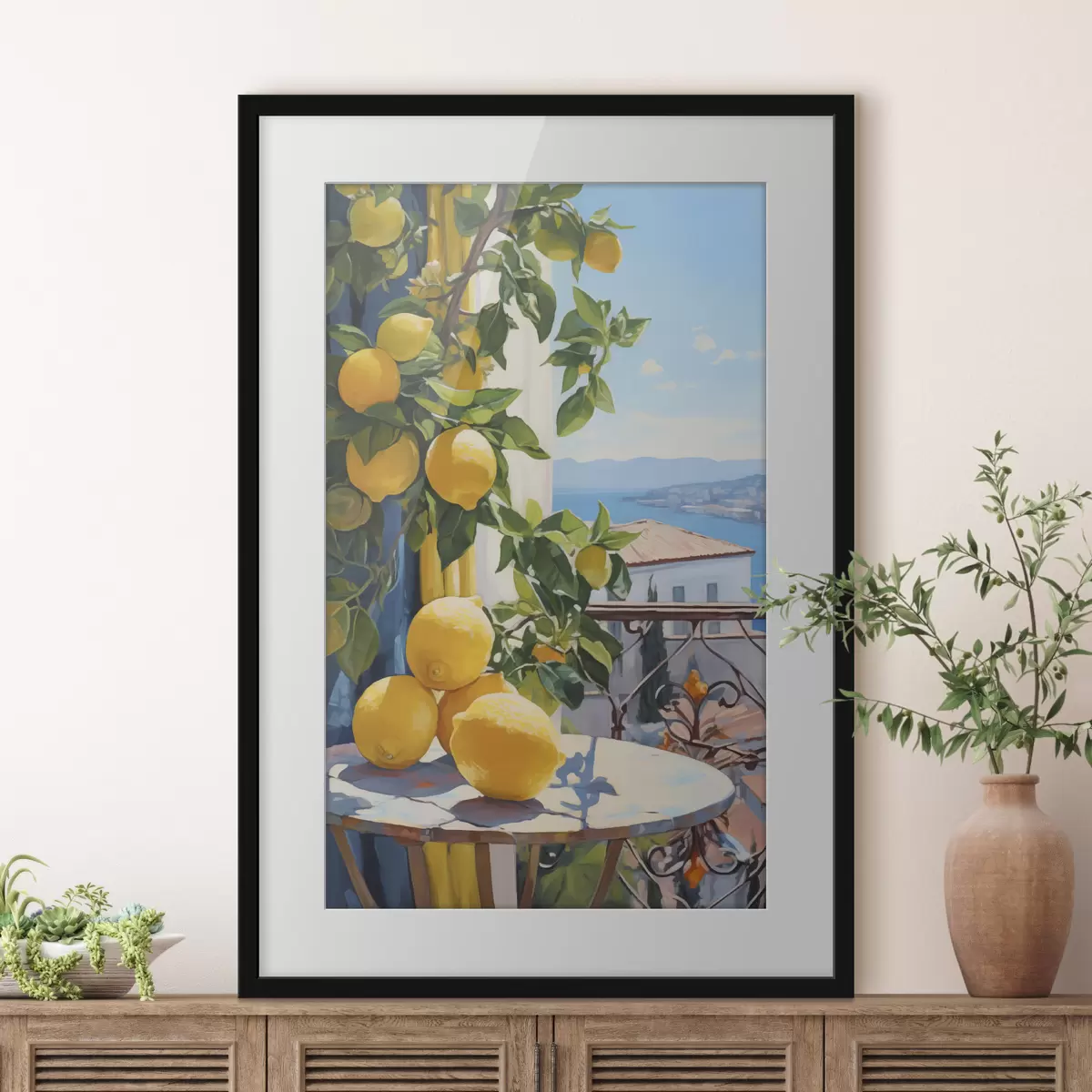 Poster Sol y limones f40091