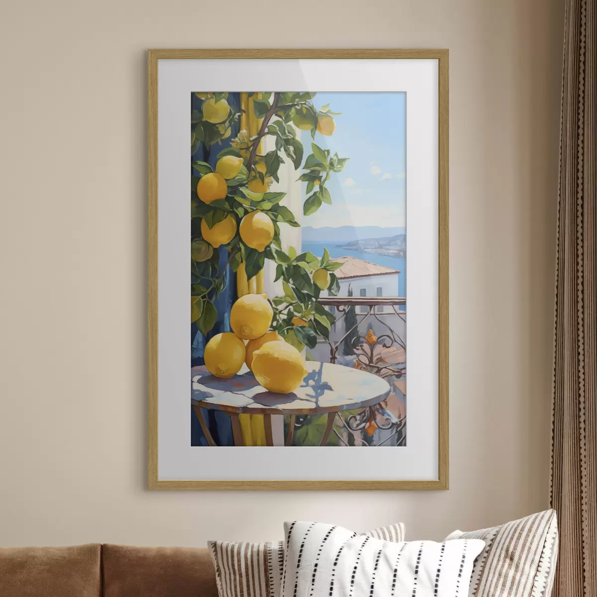 Poster Sol y limones f40091