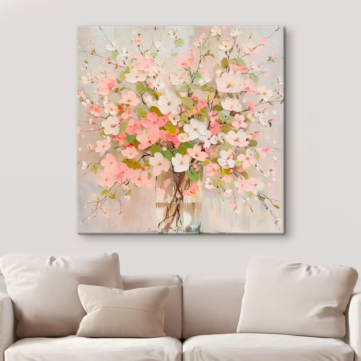 murales de pared Un ramo de flores y un jarrón. s40115